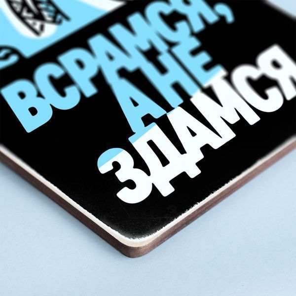 Постер "Всрамся, а не здамся" pvq0056 фото
