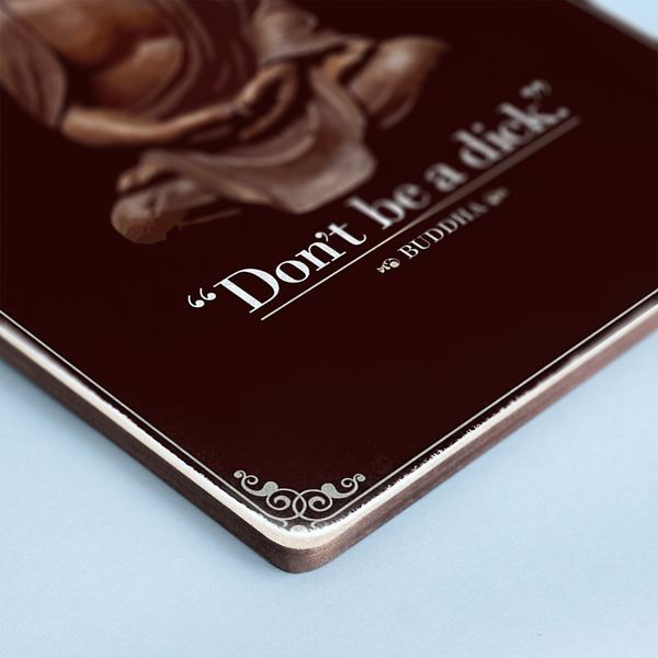 Постер "Don&rsquo;t be a dick. Buddha" pvh0035 фото