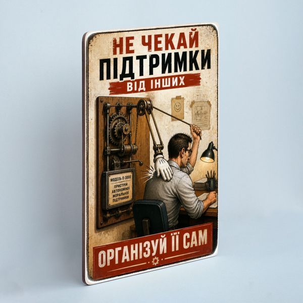 Постер &ldquo;Не чекай підтримки від інших &mdash; організуй її сам&rdquo; pve0005 фото