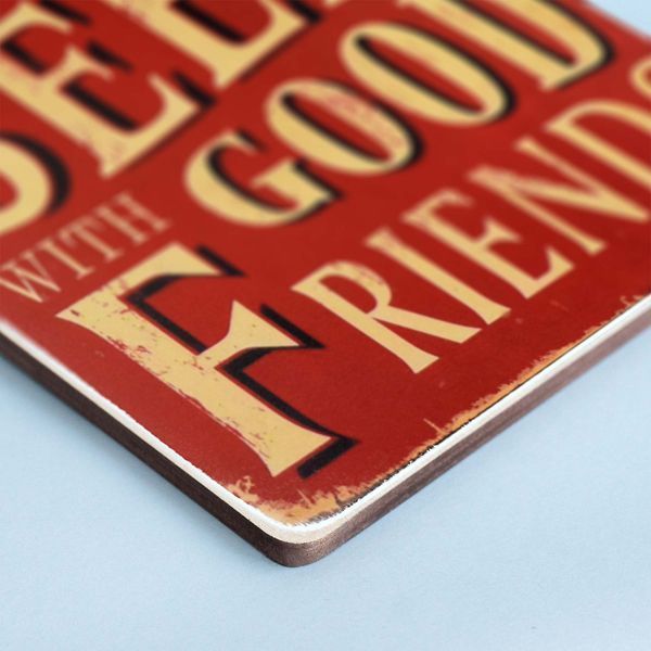Постер "Drink good beer with good friends. Red" pva0012 фото
