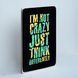 Постер "I&rsquo;m not crazy just think differently" pvh0159 фото 2