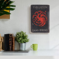 Постер "Game of Thrones. Герб Таргарієнів на чорному тлі"