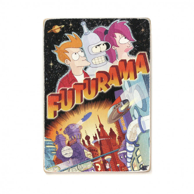 Постер "Futurama. Футурама. Бендер, Ліла, Фрай"