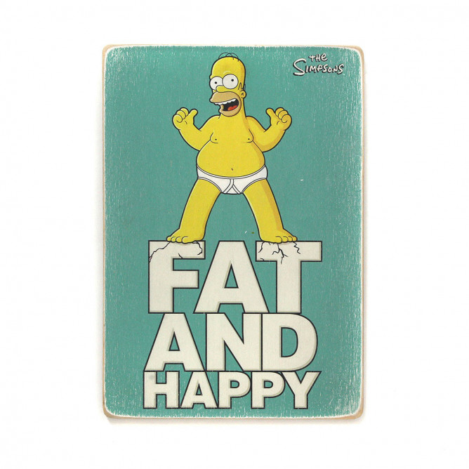 Постер "The Simpsons. Гомер. Товстий і щасливий"