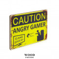 Постер "Caution. Angry gamer"