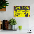 Постер "Caution. Angry gamer"