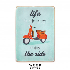 Постер "Life is a journey, enjoy the ride. Blue"