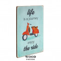 Постер "Life is a journey, enjoy the ride. Blue"