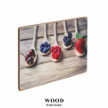 Постер "Дерев'яні ложки з ягодами"