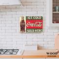 Постер "Ice cold Coca-Cola sold here"