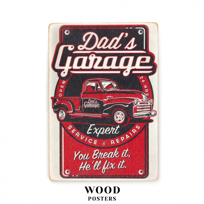 Постер "Dad's garage. Art"