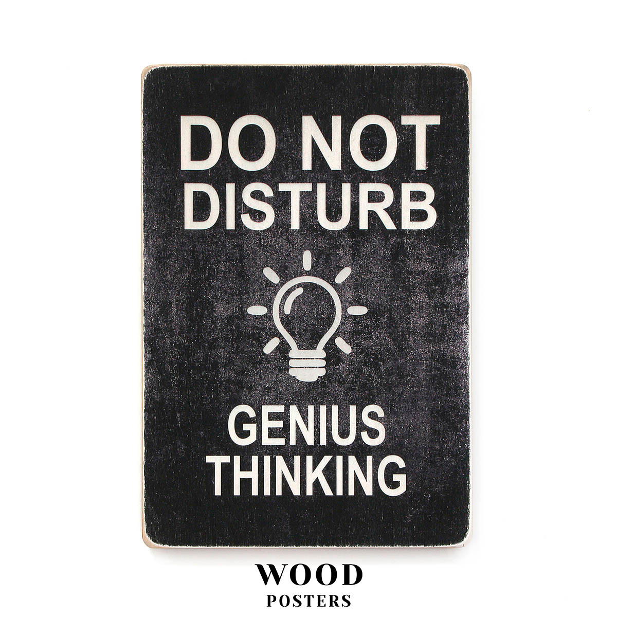 Do not disturb. Genius thinking. Black background