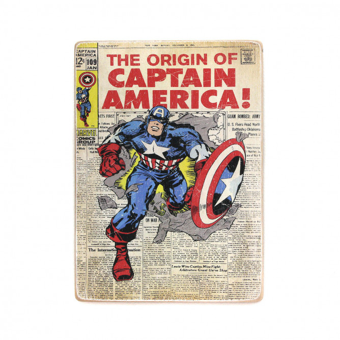 Постер "Captain America. Капітан Америка біжить. Комікс"