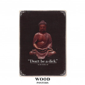 Постер "Don’t be a dick. Buddha"