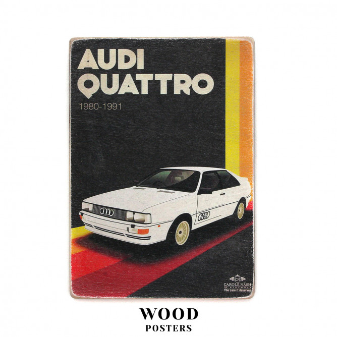Постер "Audi Quattro 1980–1991. Ауді Куатро. Арт"