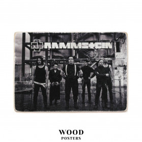Постер "Rammstein. Раммштайн. Склад. Чорно-білий"