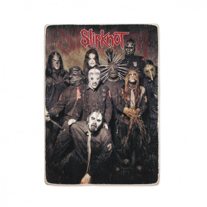 Постер "Slipknot. Сліпнот. Склад з лого"