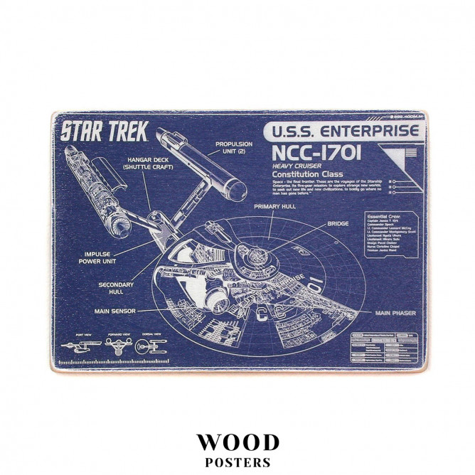 Постер "Star Trek. Зоряний шлях: Ентерпрайз NCC-1701"