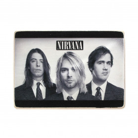 Постер "Nirvana. Нірвана. Всі учасники. Чорно-білий"