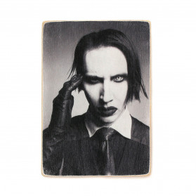 Постер "Marilyn Manson. Мерілін Менсон. Чорно-білий портрет"