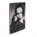 Постер "Marilyn Manson. Мерілін Менсон. Чорно-білий портрет"