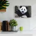 Постер "Панда махає лапою і посміхається"