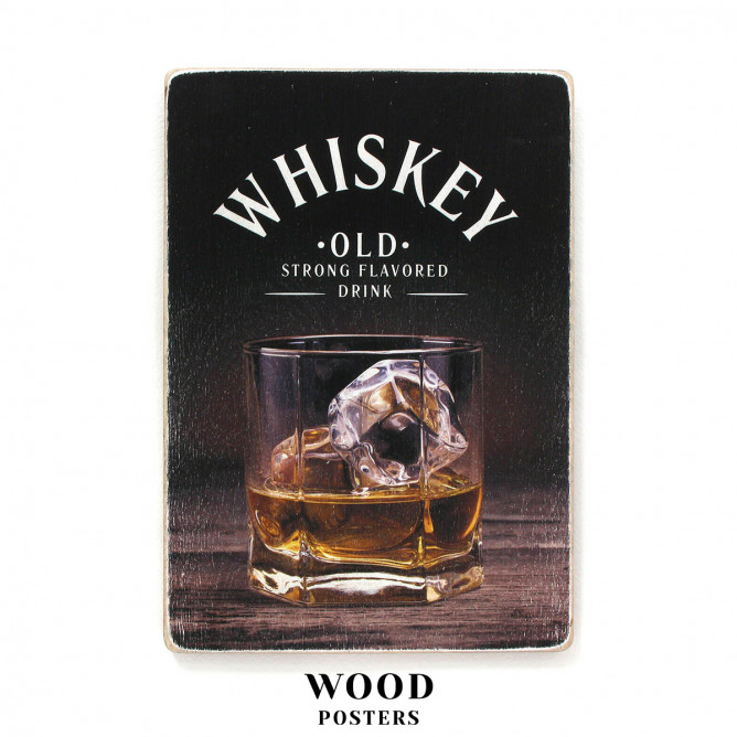 Постер "Whiskey. Old strong flavored drink"