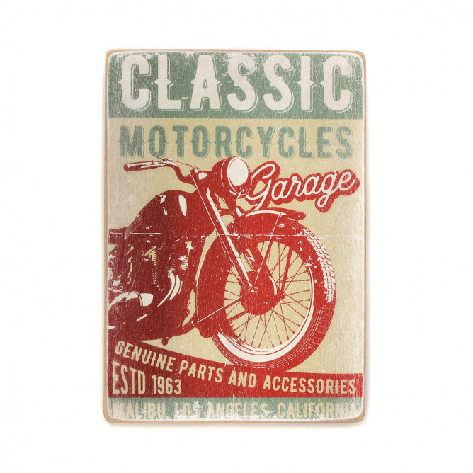 Постер "Classic motorcycles garage"