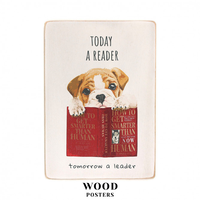 Постер "Today a reader, tomorrow a leader"