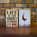 Постер "Келих червоного вина. Білий фон"