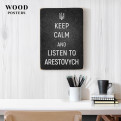 Постер "Keep calm and listen to Arestovych"